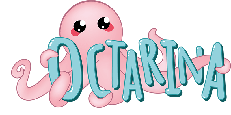 octarina logo containing an octopus and a font spelling 'octarina'